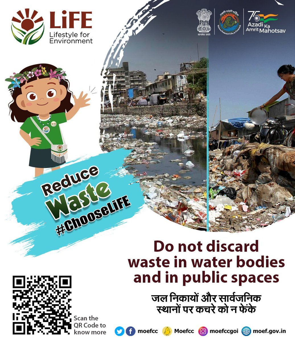 DRMJodhpurNWR's tweet image. Do not discard waste in water bodies and in public spaces
#IndianRailways #NorthWesternRailway
#ChooseLiFE #MissionLiFE @moefcc  
@NWRailways