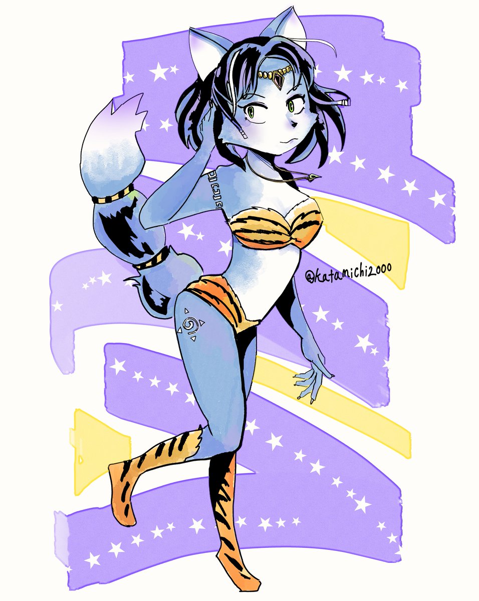 落書き💎🦊
クリスタルにうる星やつらのラムちゃんの格好似合うかな～って
