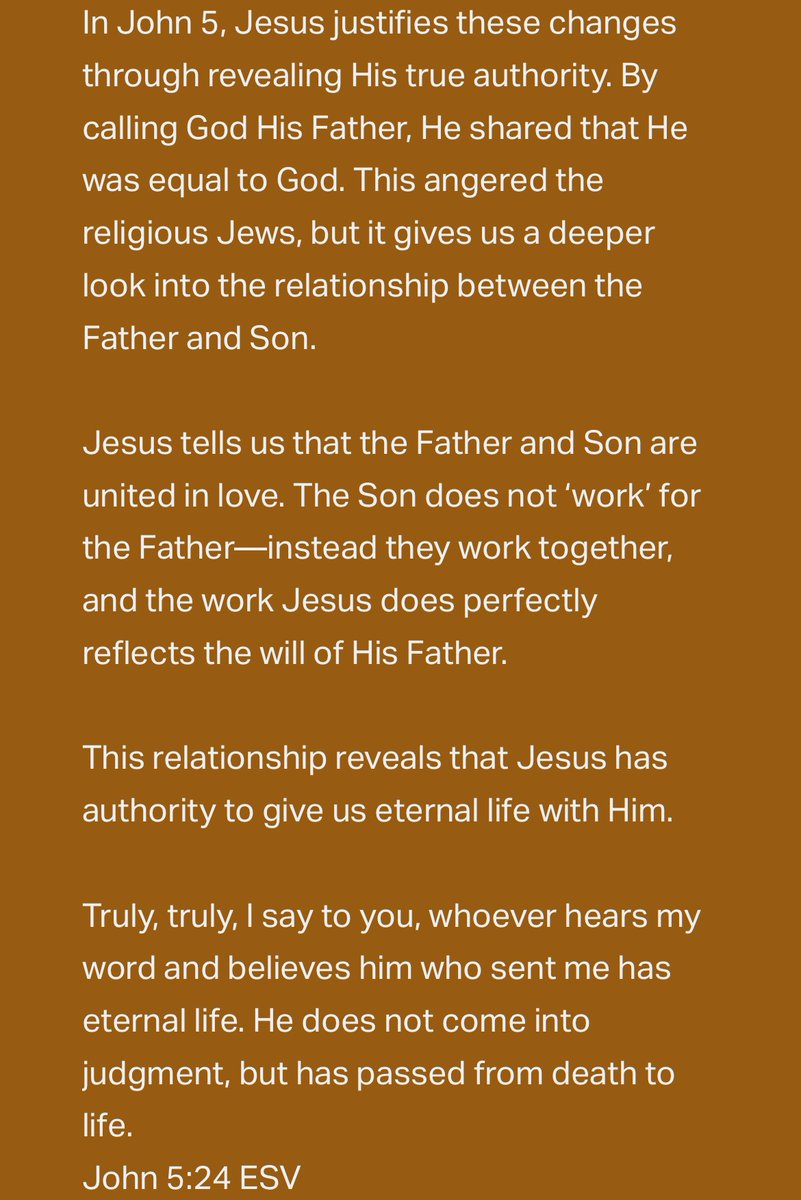 Some_GI's tweet photo. Daily Devotional — John 5:24 https://t.co/BSzm5o9Rok