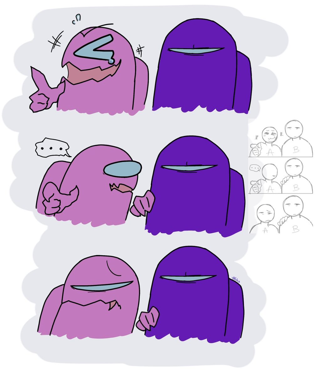 shiin_yuki's tweet image. 😔
#rodamrix #amongus #pink #purple