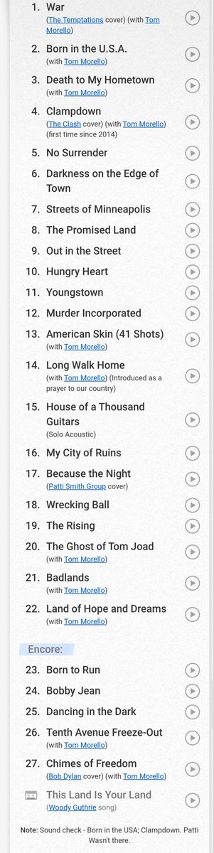 BruceLyricsNL's tweet image. Setlist Land of Hope &amp;amp; Dreams American Tour 

Kia Forum, Inglewood, CA, USA APR 7 2026

#Springsteen