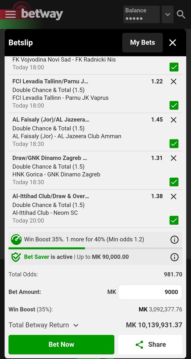 Mangwecha's tweet image. BW4C35A67D

900+ odds🎯❤️

@BetwayMalawi

Bet of the Day

Jump in🙏🙏📌

#REPOST 🫂🫂