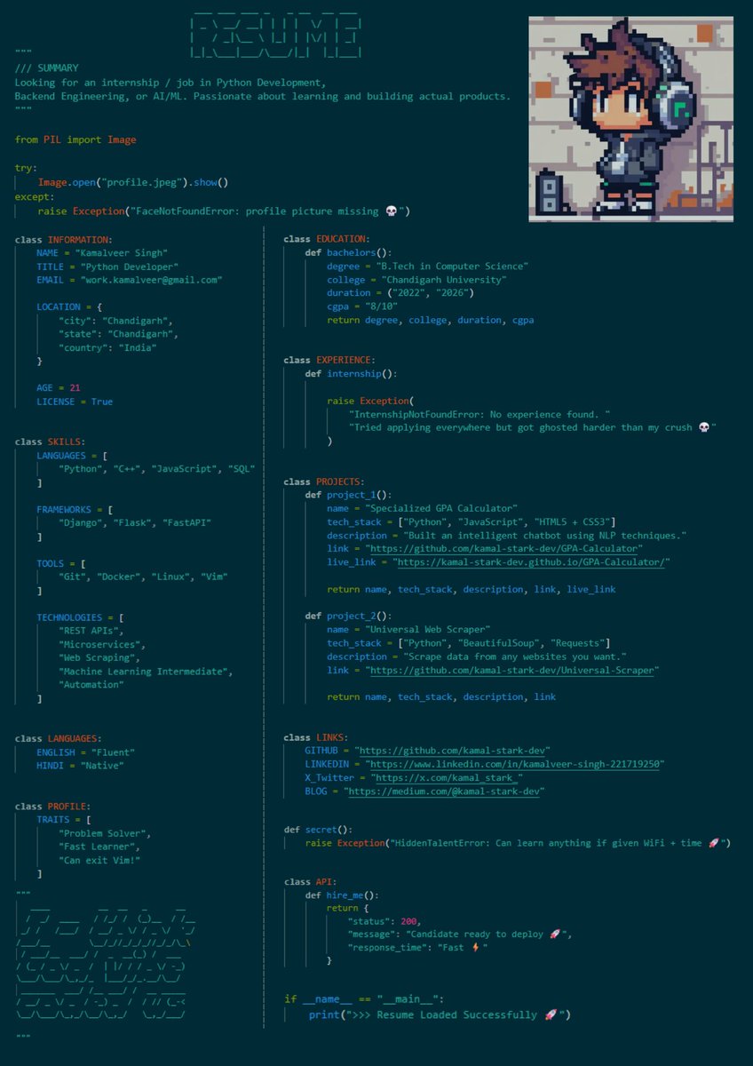 @elormkdaniel I created my CV similar to this but in Python just for fun.