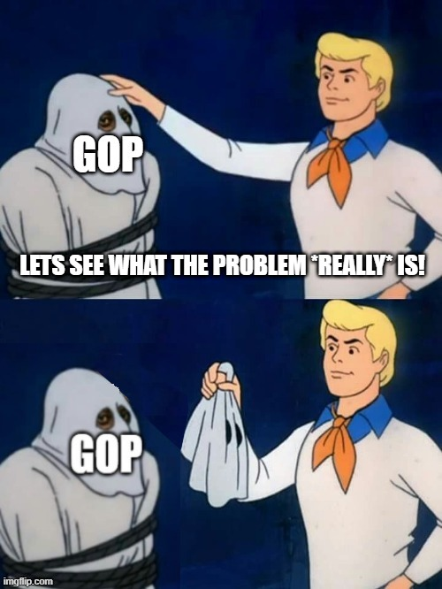 SeriousSam26's tweet photo. Dear "both sides" people:
Stop it.
#ItsRepublicans https://t.co/6WgCuwP2xV