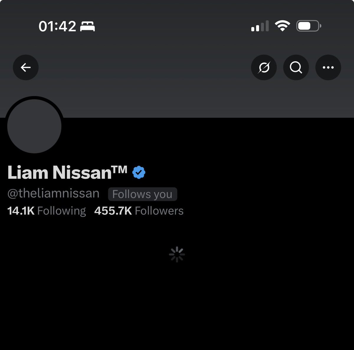 It just keeps spinning.