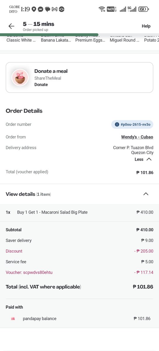 wdcgrussell's tweet image. Hi Capricons, if may budget kayo today, bili kayo nung salad ng wendy's sa foodpanda. May discount sila up to 200 plus voucher discount

ctto