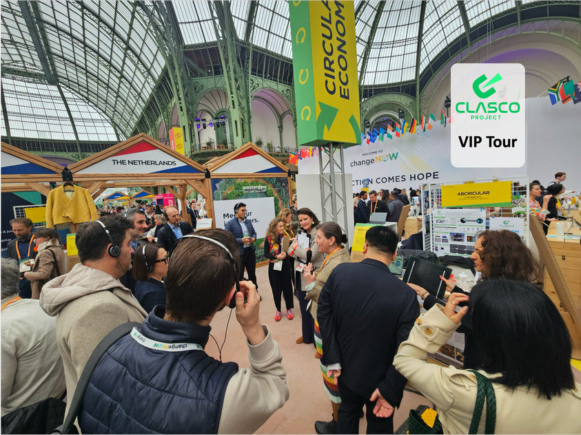 CLASCO_Project's tweet photo. At ChangeNOW in Paris, ABCircular and DGM presented CLASCO: 🌍 a two-step laser surface modification process in one machine for more sustainable materials, less waste, and better biomedical/aerospace performance https://t.co/wcvQkdTK0F #EFFRA #MadeinEurope #ChangeNOW https://t.co/7wJfUed4BP