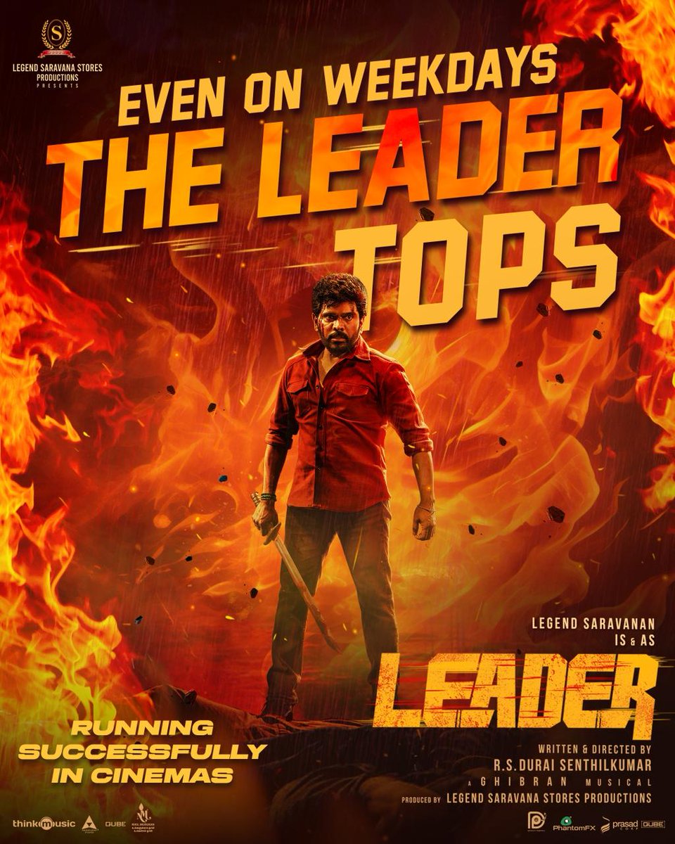 CinemaXverse's tweet image. #Leader - Tops Weekdays 
Film Is Now Running In Theatres 🔥👌