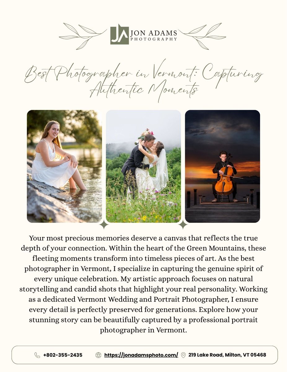 24World30646's tweet photo. Capture your authentic story with timeless imagery. Jon Adams Photography is the best photographer in Vermont for bold and candid moments. 📷✨
See the artistry of a premier #VermontWeddingandPortraitPhotographer: 
https://t.co/4M3AWcgMtM
#BestPhotographerInVermont https://t.co/EWXb2R9R84