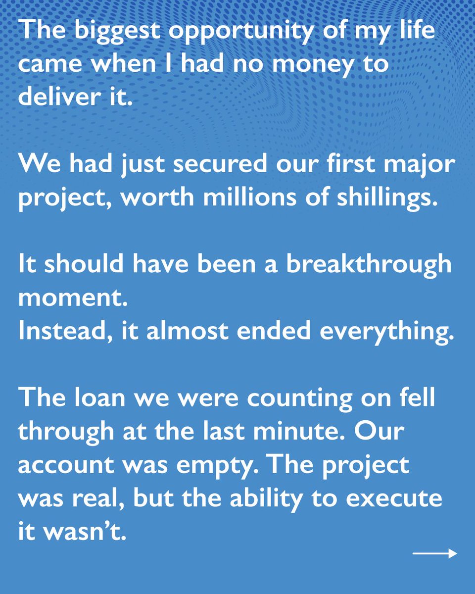 tabbHQ_'s tweet photo. Some of the most defining moments in business don’t look like opportunities. 

They look like impossible gaps.
Geoffrey secured his first major construction project; a breakthrough worth millions of shillings. But with no capital to execute and a failed loan at the last minute... https://t.co/7WC9QlE3HJ