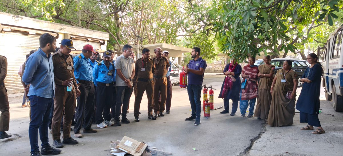 Security Meeting following by Fire Safety Training organised at Shri M. P. Shah Govt. Medical College, Jamnagar