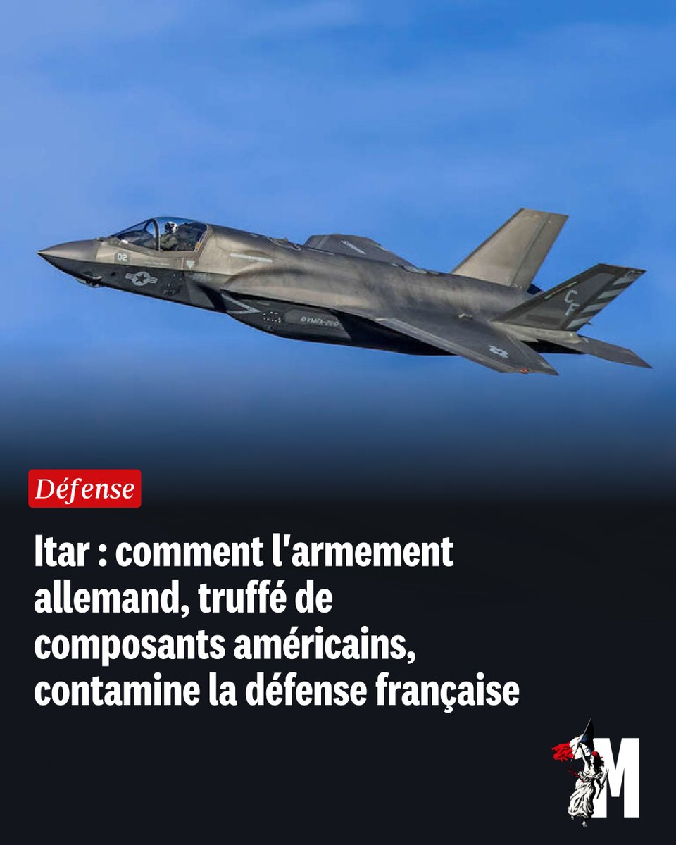 Itar : comment l'armement allemand, truffé de composants américains, contamine la défense française
➡️ l.marianne.net/Dx2
