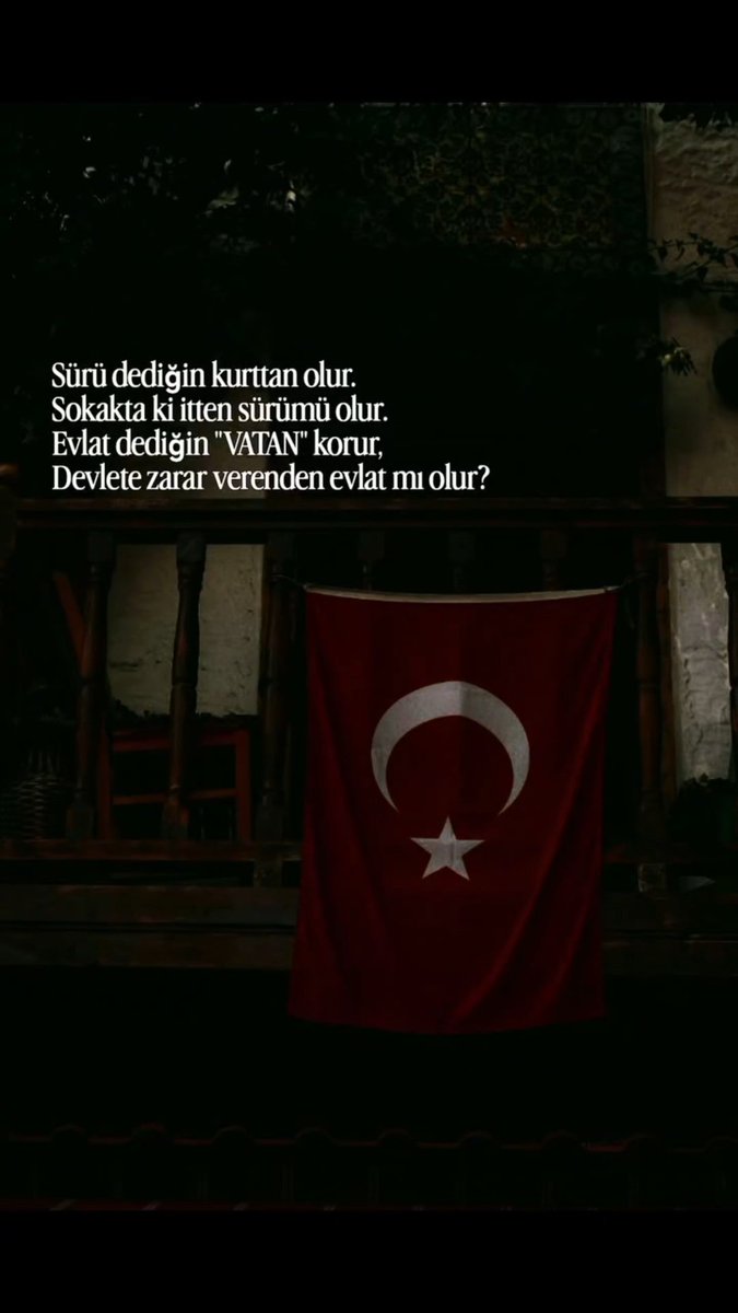 krks068's tweet photo. Sürü dediğin kurttan olur,
Sokaktaki itten sürü mü olur,
Evlat dediğin vatan korur,
Devlete zarar verenden evlat mı olur? https://t.co/qlIn7e2vHc