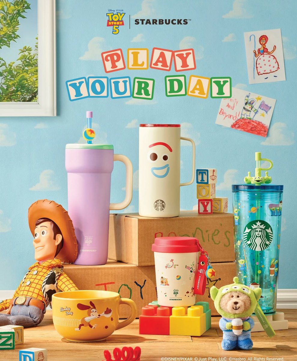 pinku_tai's tweet image. แก Starbucks เกาหลี  🥤

ปล่อยภาพคอลเลกชันที่คอลแลปส์กับ TOYSTORY 5 ออกมาแล้วน่ารักสุดๆ ☁️