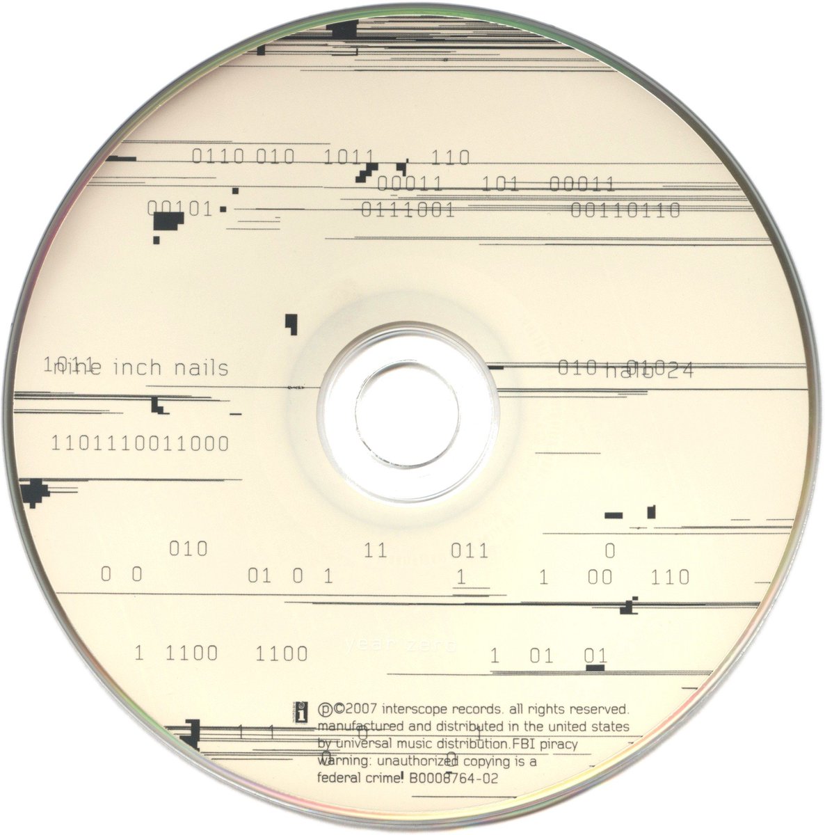 On the CD version of "Year Zero" by Nine Inch Nails, a special substance on the front label will deteriorate as the album goes on, and when ejected, the CD changes colour. It changes back to the original colour naturally, so it can be repeated.