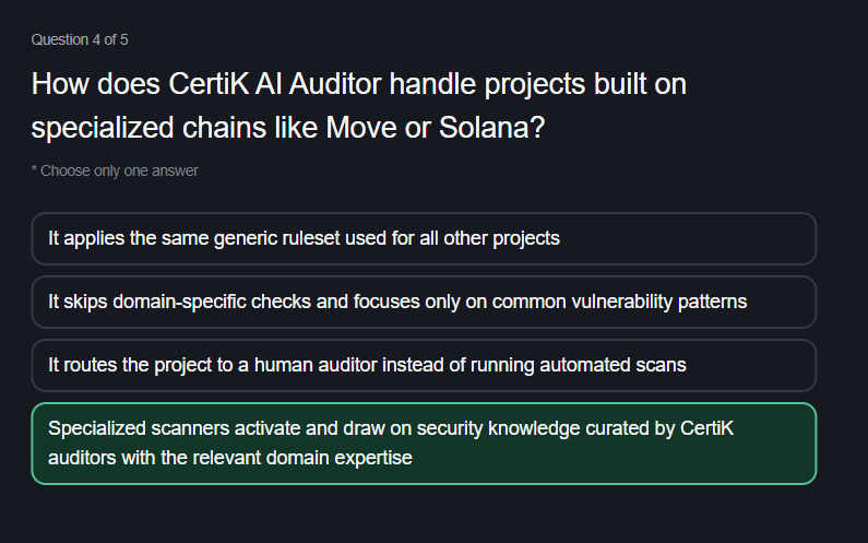 cingobitmax's tweet photo. CERTIK Answer
CertiK AI Auditor: Find What Matters, Cut the Rest
B
C
C
D
B
https://t.co/g1Aj5UB7Pz https://t.co/IiHYss0KDl