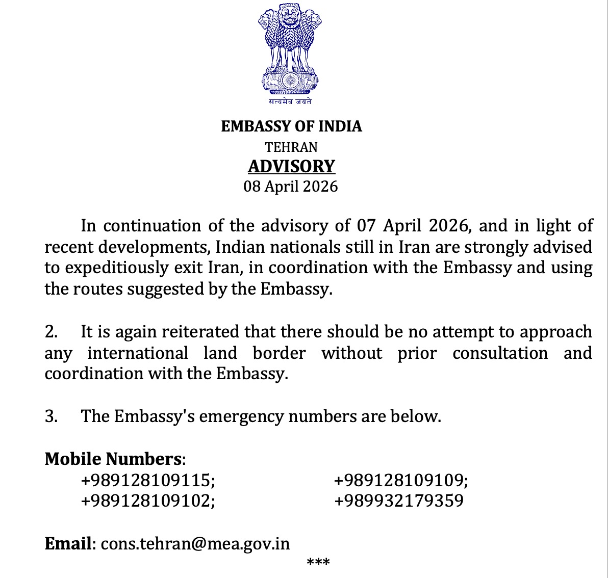 India in Iran tweet media