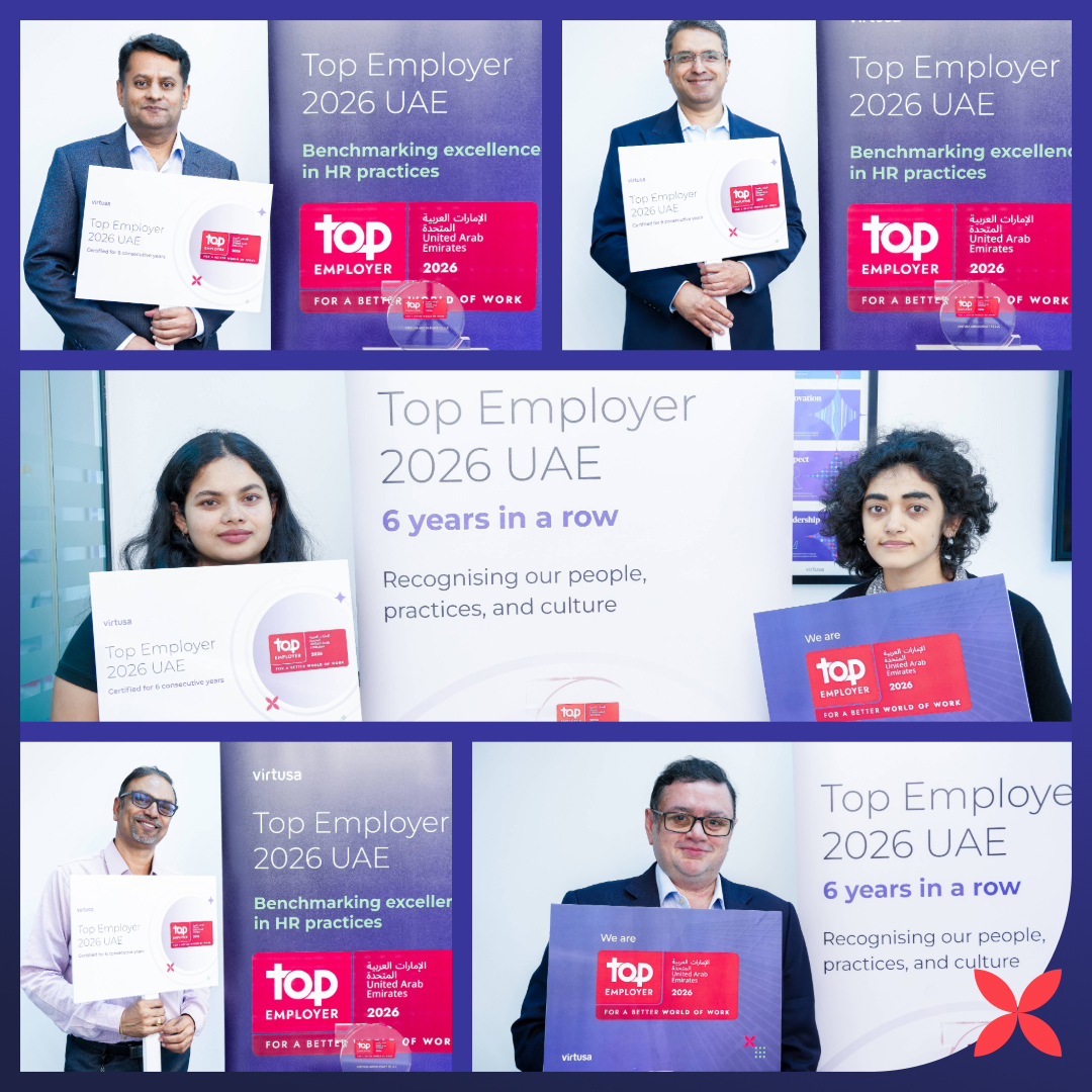 VirtusaCorp's tweet image. Virtusa teams in the UK and UAE celebrated our 2026 Top Employer certification. This recognition highlights our focus on building a collaborative environment that empowers our engineers to solve complex global challenges.
#TopEmployer #LifeAtVirtusa #EngineeringExcellence