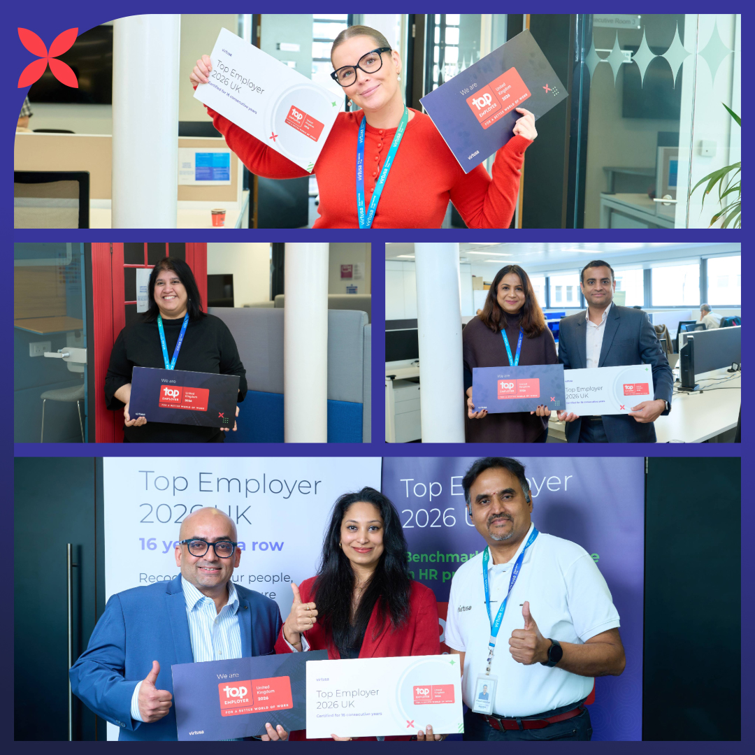 VirtusaCorp's tweet image. Virtusa teams in the UK and UAE celebrated our 2026 Top Employer certification. This recognition highlights our focus on building a collaborative environment that empowers our engineers to solve complex global challenges.
#TopEmployer #LifeAtVirtusa #EngineeringExcellence