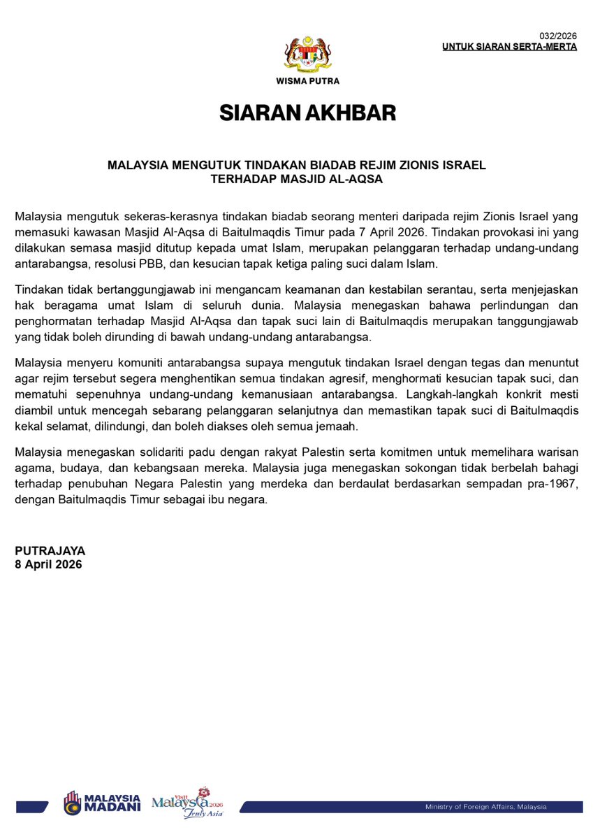 Wisma Putra tweet media