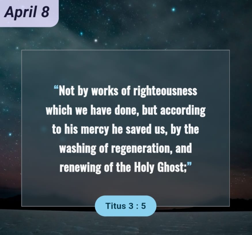 WordIntake's tweet photo. Titus 3:5 declares that salvation is God’s sovereign, merciful act. We contribute nothing but the sin that made it necessary. By His mercy, He washes us clean, grants new life, and continually renews us through the Holy Spirit.

Happy a blessed day. https://t.co/haPlvYG4ZP