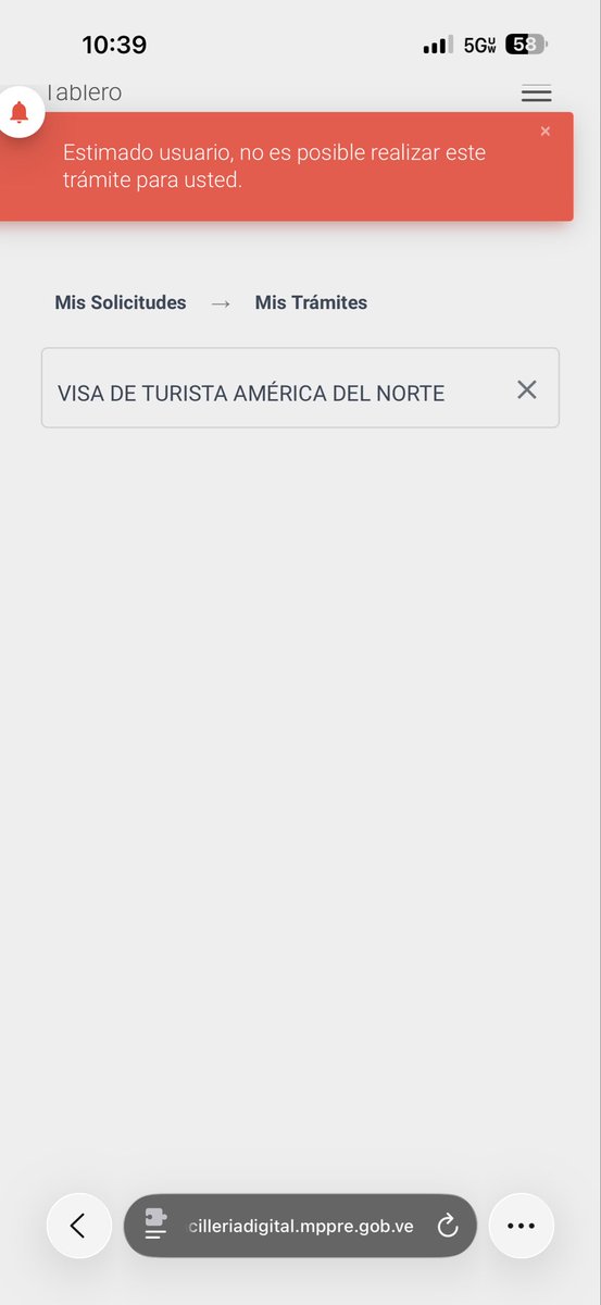 AndrewOrell's tweet photo. @realDonaldTrump @delcyrodriguezv @usembassyve As a naturalized American, my Venezuelan visa application was immediately denied. I am Cuban-born but strictly a U.S. citizen with no Cuban documents. The official portal appears set up to reject this specific situation by design. This needs to be addressed.