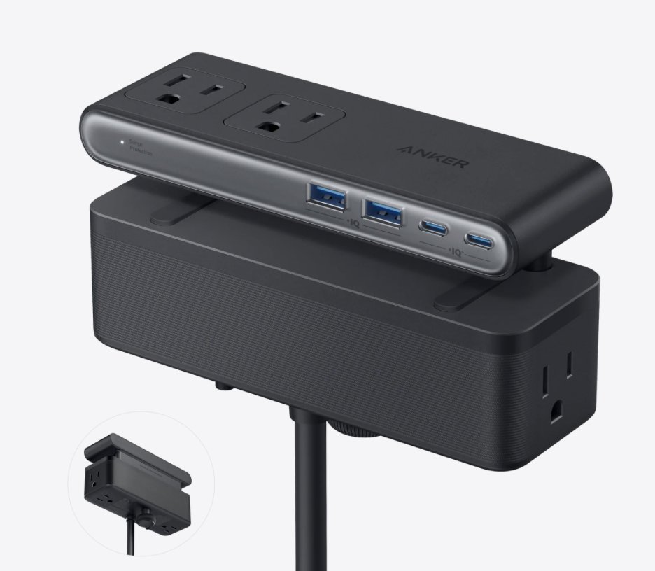 gogiinc's tweet image. Clean desk, powerful charging..   

The Anker Nano Power Strip (10-in-1) delivers 70W USB-C fast charging, 6 AC outlets, and a smart clamp design for ultimate cable management. 

One strip. Zero mess. Maximum power.  

more details -  gogi.in/anker-nano-pow… 

#Anker #PowerStrip