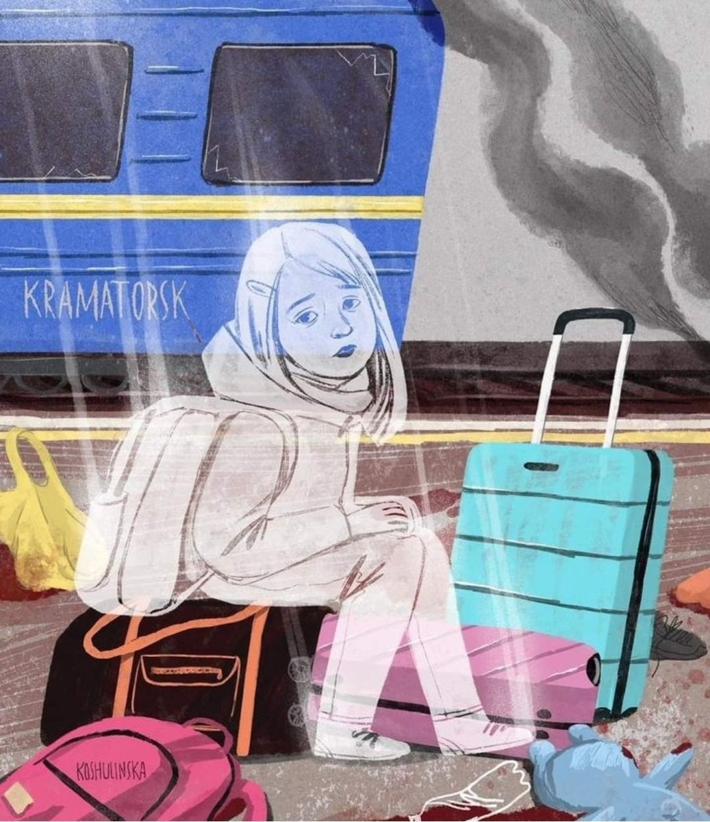 🖤 April 8, 2022, russian terrorists deliberately targeted Kramatorsk train station, where several thousand civilians were waiting to be evacuated: families with young children, the elderly, and people with disabilities. 61 dead, including 7 children.
NEVER FORGET. NEVER FORGIVE