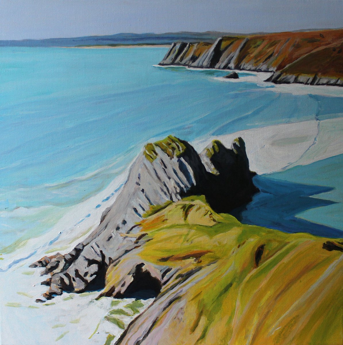 SwanseaArtist's tweet photo. "Looking Down on Three Cliffs" is now finished, photographed and will available in the next couple of days on my website!
https://t.co/ru6gChWrlo
#threecliffs #gower #wales #cymru #welshlandscape https://t.co/BzP5eLN1e1