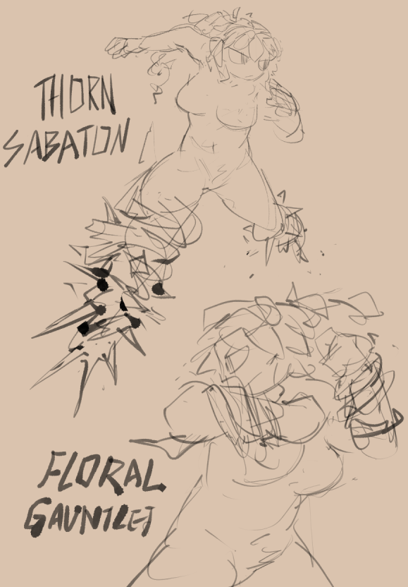 had this idea of dryad terraria can change how she wears those vines and throw hands
