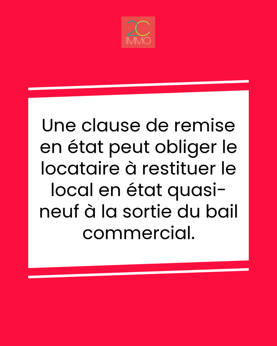 Chopincatherin1's tweet photo. On négocie souvent le loyer… puis on découvre le coût de sortie. 🔍 Dans un bail commercial, la clause de remise en état peut transformer une fin de location en chantier imposé, parce qu’elle est parfois rédigée trop largement et sans référence claire à l’état d’entrée. (1/3) https://t.co/X5MHfpx9th