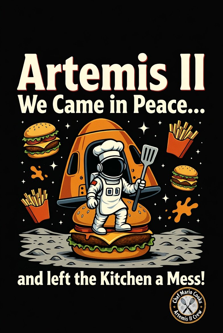 ChefMarioCooks's tweet photo. Latest T-shirt design available at my merch store 
👉👉👉 https://t.co/xDY7rqAMpC 🎉👕💼 https://t.co/vGbLu6EUuD