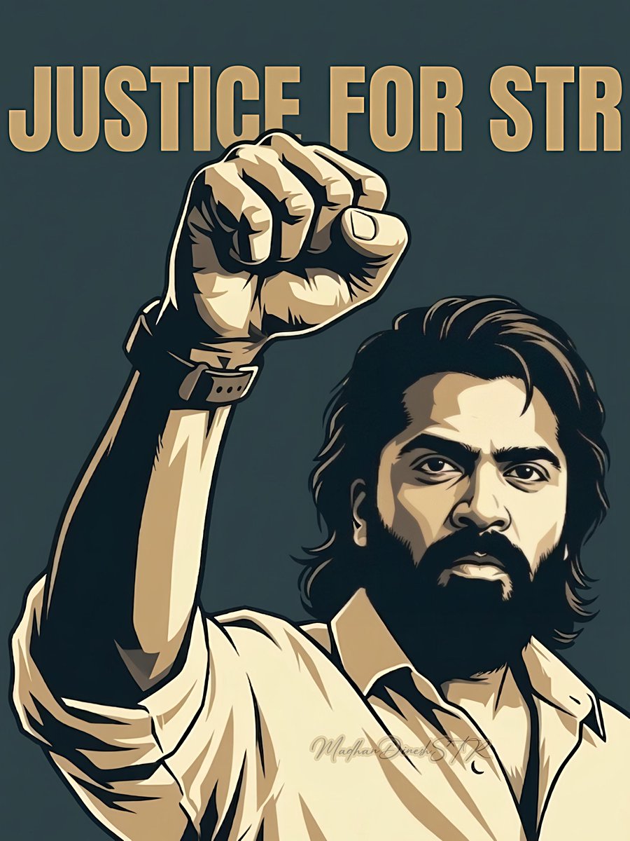 madhandineshstr's tweet photo. "You can delay his success, but you can never deny it. Justice for STR is just a matter of time." ❤️🔥📈
@SilambarasanTR_
#Arasan #SilambarasanTR #JusticeForSTR
#strveriyan https://t.co/7JdlXrA8iV