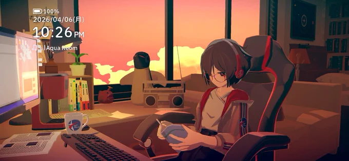 文学少女サトネとどこでもいっしょに作業!ADVと作業アプリ融合『Chill with You:Lo-Fi Story』スマホ版が基本無料でリリース 「サトネのやる気だけ伝わる写真集」がコンビニでプリントできるようにもなりました。