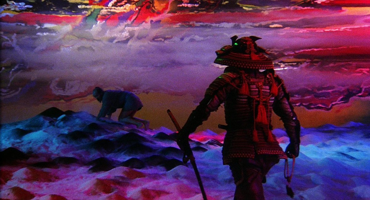 prime_bingus's tweet photo. I like that Kurosawa was like “oh shit I can shoot in color now, huh” and made the craziest shit imaginable https://t.co/8AXjKEjzO7
