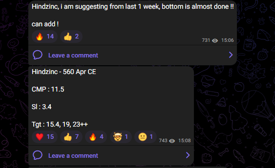 ChikouTrader's tweet image. #Hindzinc - bottom done, 

this is what we commented in our Research channel, in last week of March !!

Hindzinc 560 Apr CE, money got doubled today !!

Profit : 15000 / lot !

 To stay ahead of the crowd,

Join our Premium Research channel : rzp.io/rzp/5YsxCIW7