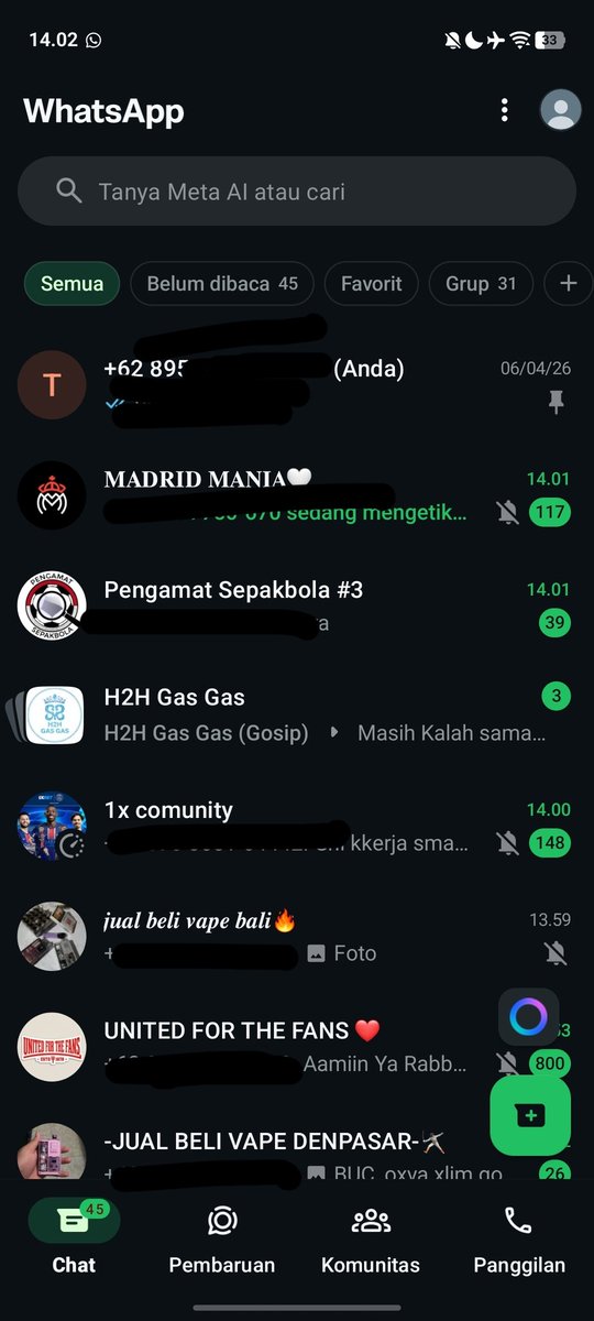 axw8895's tweet photo. @tanyakanrl Nyimak grup doang nder https://t.co/3KUxx1LMJG