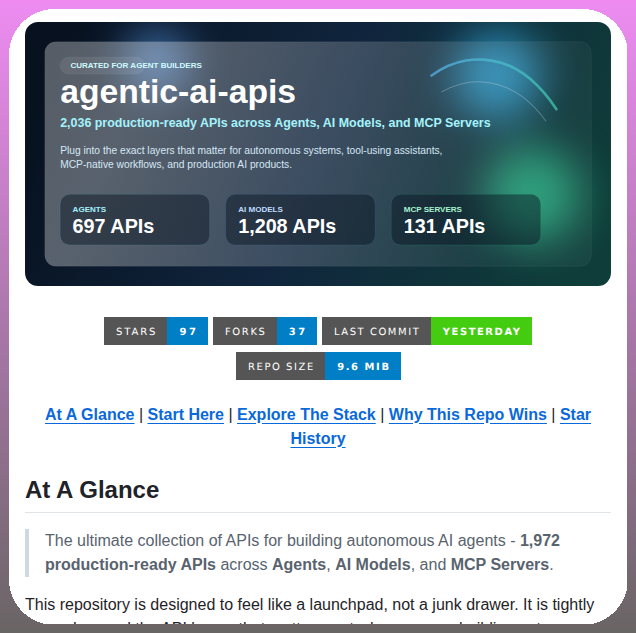 tom_doerr's tweet image. Directory of APIs for AI agents

github.com/cporter202/age…