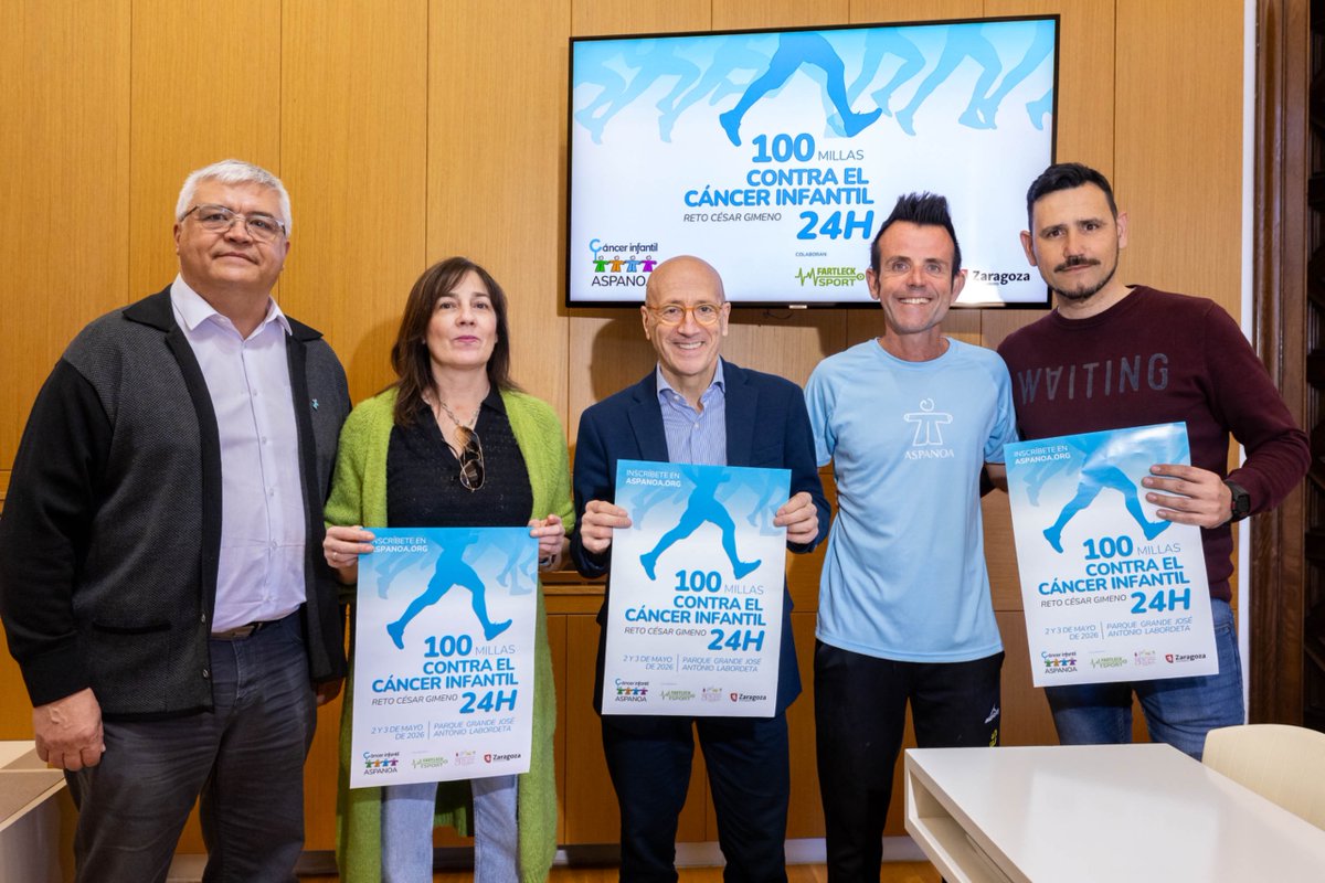 zaragozadeporte's tweet photo. El atleta zaragozano César Gimeno Sevil, de 48 años, se prepara para afrontar uno de los mayores desafíos de su carrera deportiva: correr 100 millas (166 kilómetros) en 24 horas en el Parque Grande. 💙💪

🔗 Lee la noticia completa https://t.co/xw9opmecnq https://t.co/UMj1g9L9Qf
