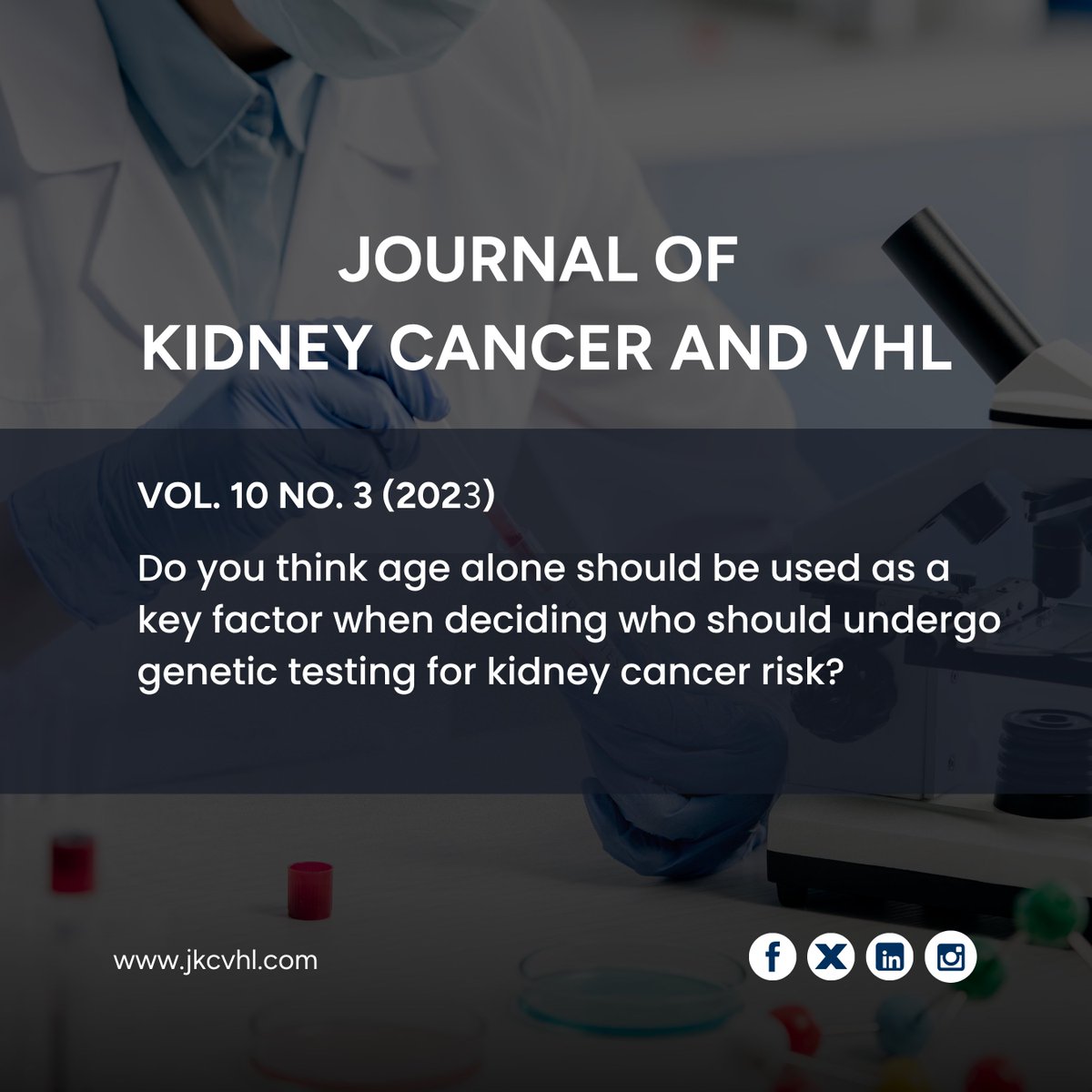 Journal of Kidney Cancer and VHL tweet media