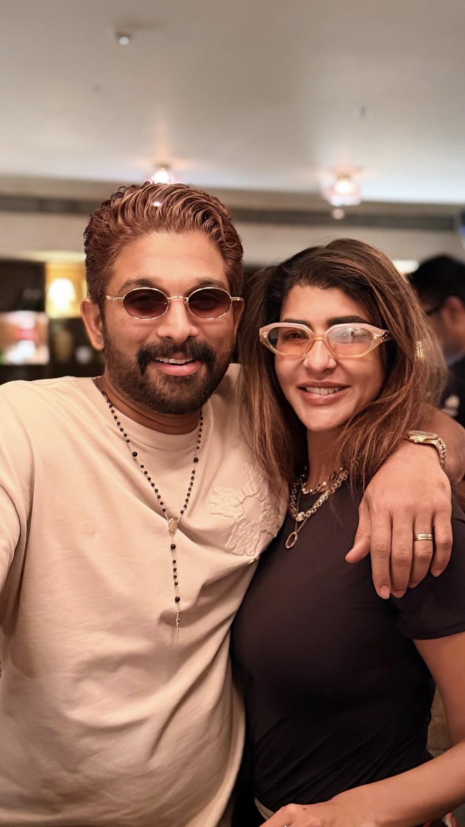 LakshmiManchu's tweet photo. May you keep breaking records, stealing hearts, and giving us those impossible dance moves.
Here’s to more madness, memories, and unstoppable vibes!
Happiest birthday, Bunny ❤️
@alluarjun https://t.co/YO2EM7ICUq