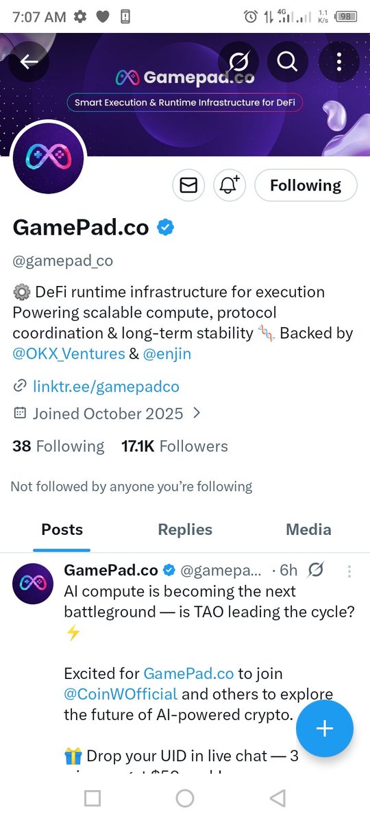 Muazzam_dbd's tweet photo. @CoinWOfficial @NeowaveIO @mindkit_dao @gamepad_co @fiducia_trust @ZeroSpaceWeb3 @RAN_System @GENCY_AI https://t.co/QgENL4C2sO
