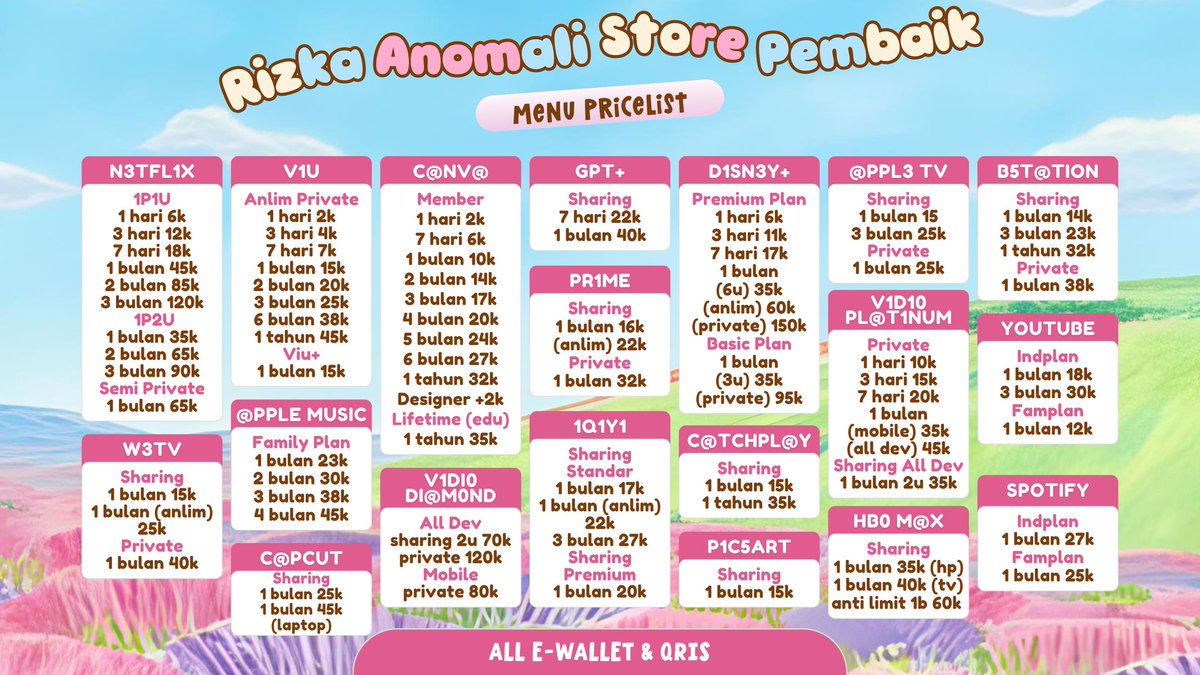 zkaa's store; amonali yang jualan tweet media