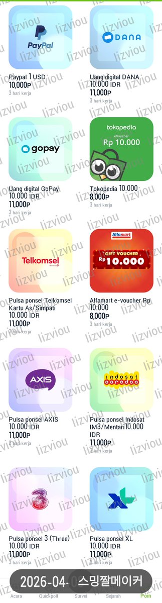 lizviou's tweet photo. Oh iya, opsi penukarannya lebih banyak lagi ini selain ke Dana dan Paypal!🔥 https://t.co/ksV2n6HdpU