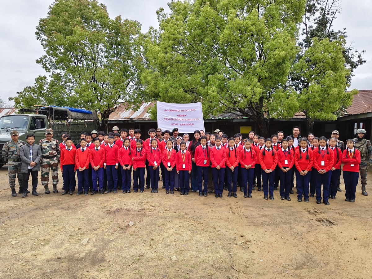 Spearcorps's tweet photo. 𝗧𝗼𝗴𝗲𝘁𝗵𝗲𝗿 𝗳𝗼𝗿 𝗕𝗲𝘁𝘁𝗲𝗿 𝗛𝗲𝗮𝗹𝘁𝗵

#AssamRifles, Dao, Spearhead and Red Shield Divisions under #SpearCorps marked World Health Day with multiple outreach initiatives and events across Northeast India, promoting health awareness and community well-being.

#AssamRifles, Dao, Spearhead और Red Shield Divisions ने #SpearCorps के अंतर्गत Northeast India में World Health Day के अवसर पर विभिन्न जनकल्याण कार्यक्रम और गतिविधियों का आयोजन किया, जिससे स्वास्थ्य जागरूकता और सामुदायिक कल्याण को बढ़ावा मिला।

#WorldHealthDay #HealthForAll #NortheastIndia #CommunityCare #Wellbeing #India #OutreachSupport

@adgpi 
@easterncomd 
@SpokespersonMoD 
@prodefgau 
@HQ_IDS_India 
@official_dgar 
@DefenceMinIndia 
@PIB_India 
@DefencePROPalam