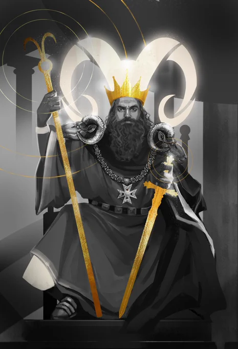 Speaking of board games, by the way. This is my set of illustrations for the cards in "Imaginarium: Tarot" and if you think the Emperor was inspired by Blackbeard, you're not imagining things