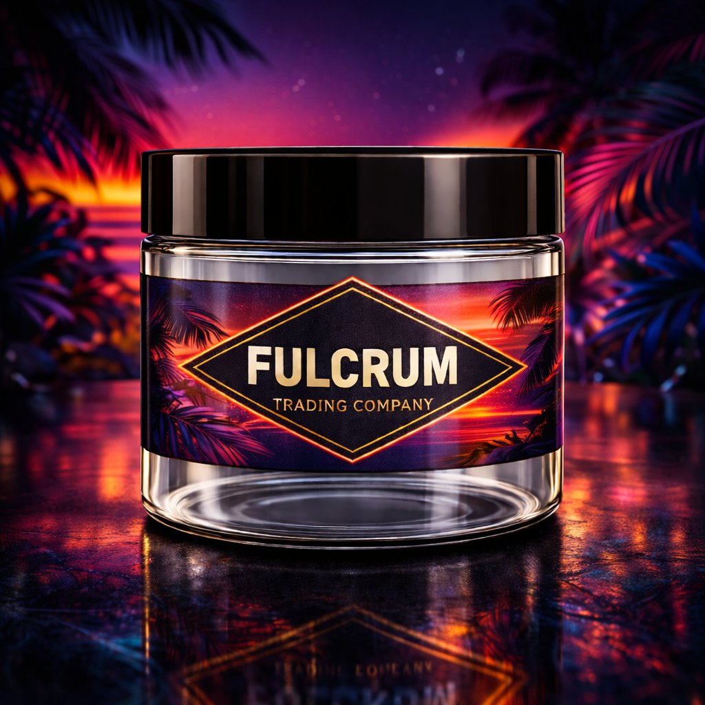 FulcrumTradeCo's tweet image. Tropical color. Bold glow. Premium presence with energy.

Fulcrum Trading Company jar labels bring vibrant contrast, rich atmosphere, and standout detail to packaging that wants to be seen. 

#FulcrumTradingCompany #JarLabels #CustomPackaging #PackagingDesign #BrandPresence