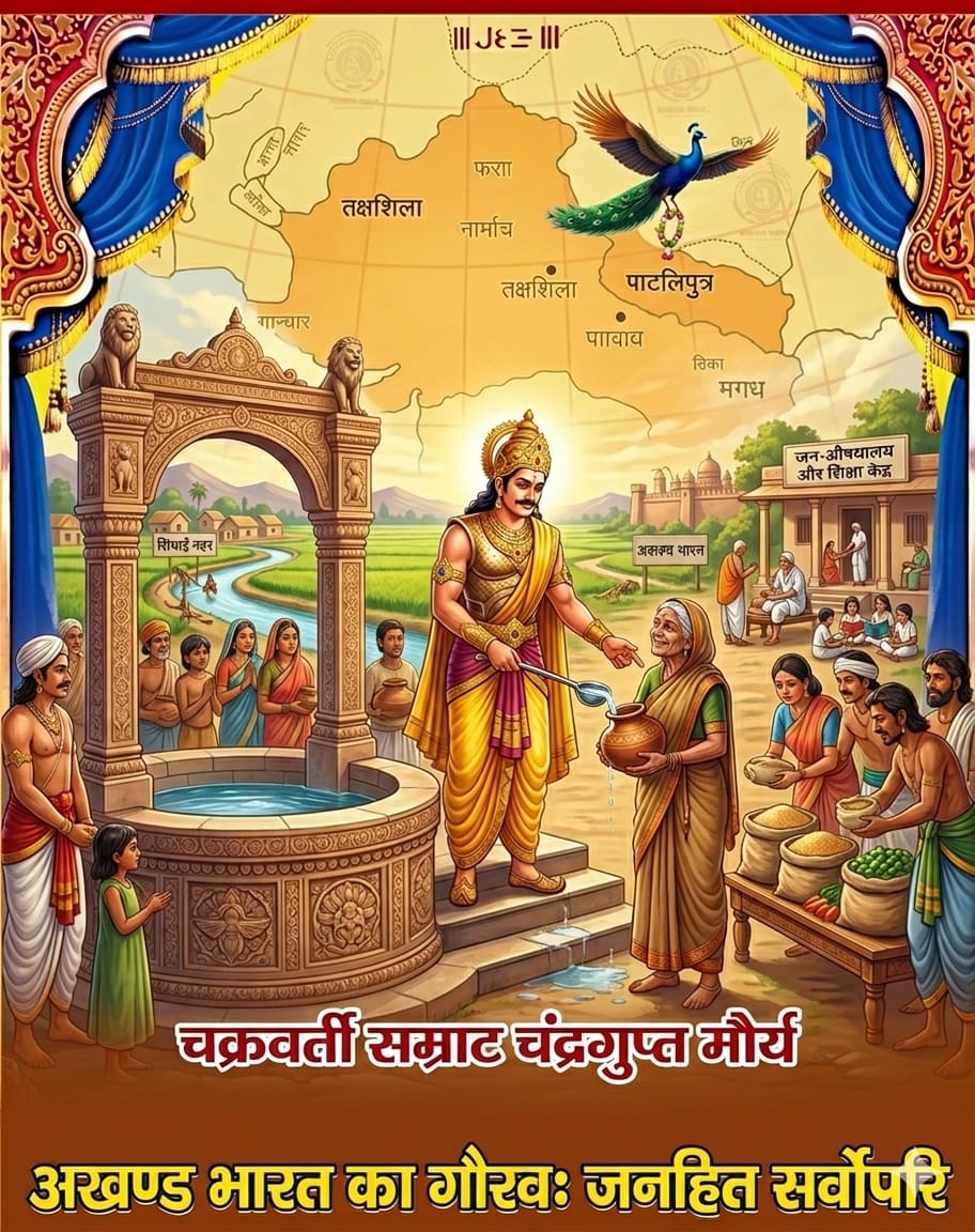 जम्बूदीप अखण्ड भारत के निर्माता
प्रथम चक्रवर्ती सम्राट #चंद्रगुप्त_मौर्य जी की 2371 वीं जयंती दिनाँक 10 अप्रैल 2026 को बड़े धूमधाम से मनाई जायेगी।
#Chandragupta_maurya
#मौर्य_साम्राज्य
#अखंड_भारत
<a href="/bhupeshbaghel/">Bhupesh Baghel</a>
<a href="/ChhaganCBhujbal/">Chhagan Bhujbal</a>
<a href="/myogiadityanath/">Yogi Adityanath</a> 
<a href="/rashtrapatibhv1/">@rashtrapatibhvn</a>
<a href="/ANI/">ANI</a> <a href="/BBCHindi/">BBC News Hindi</a>