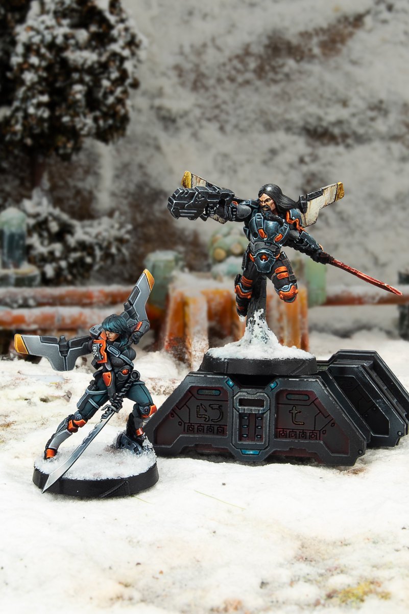 The Yuan Yuan are pirate scrap dealers without a country, that offer themselves as mercenaries. This is a blister that includes one Yuan Yuan with DA CC Weapon and a Yuan Yuan with Chain Rifle.
store.corvusbelli.com/en/infinity/wa…