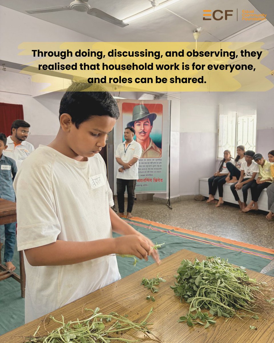 ecfindia's tweet image. What does it take to question what we have always accepted as normal?

At the BMG event, adolescents explored how gender roles shape everyday experiences and began to examine where these ideas come from.

#GenderEquality #CriticalThinking #ChallengingNorms #CollectiveReflection